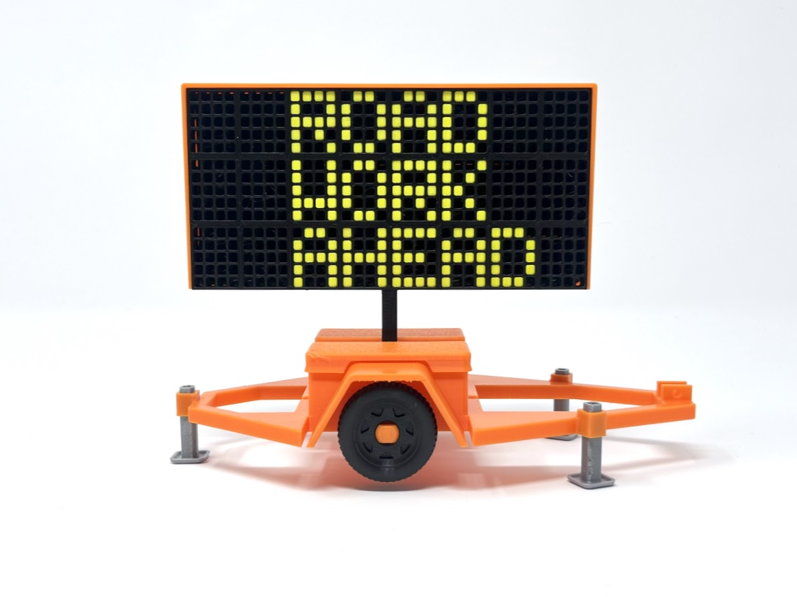 Traffic Message Board - 1:20 Scale