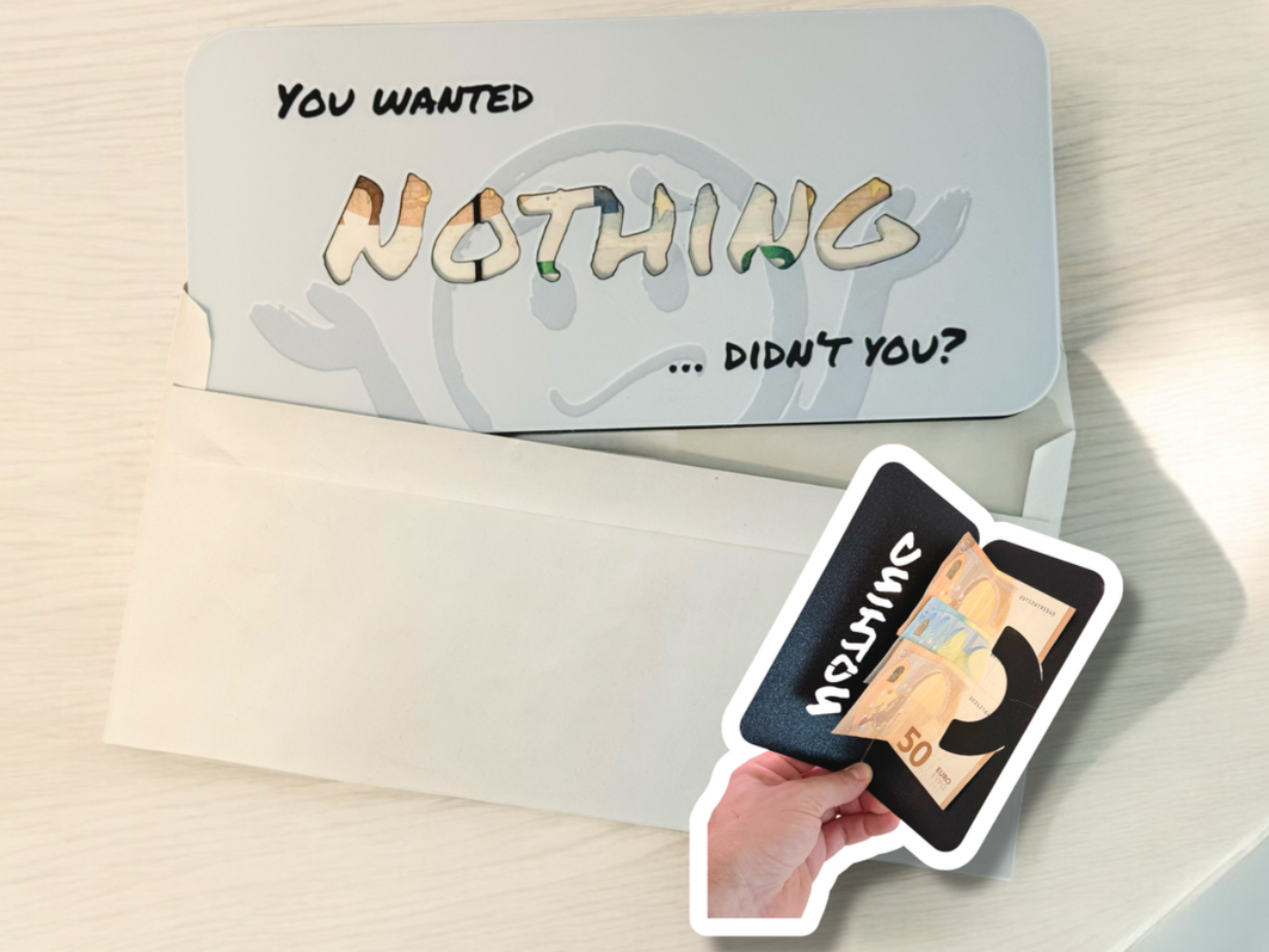 greeting card nothing