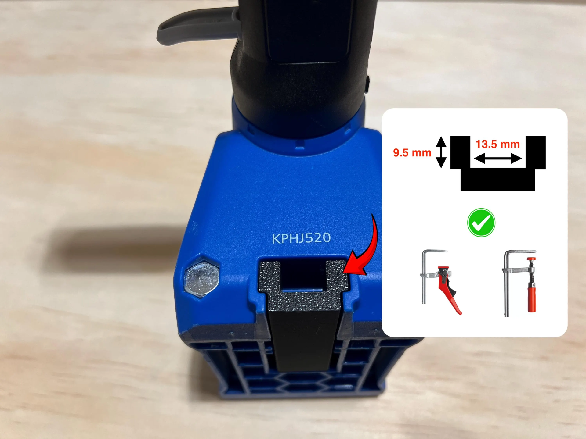 Kreg 520 Clamp Adapter for Quick Release Clamps