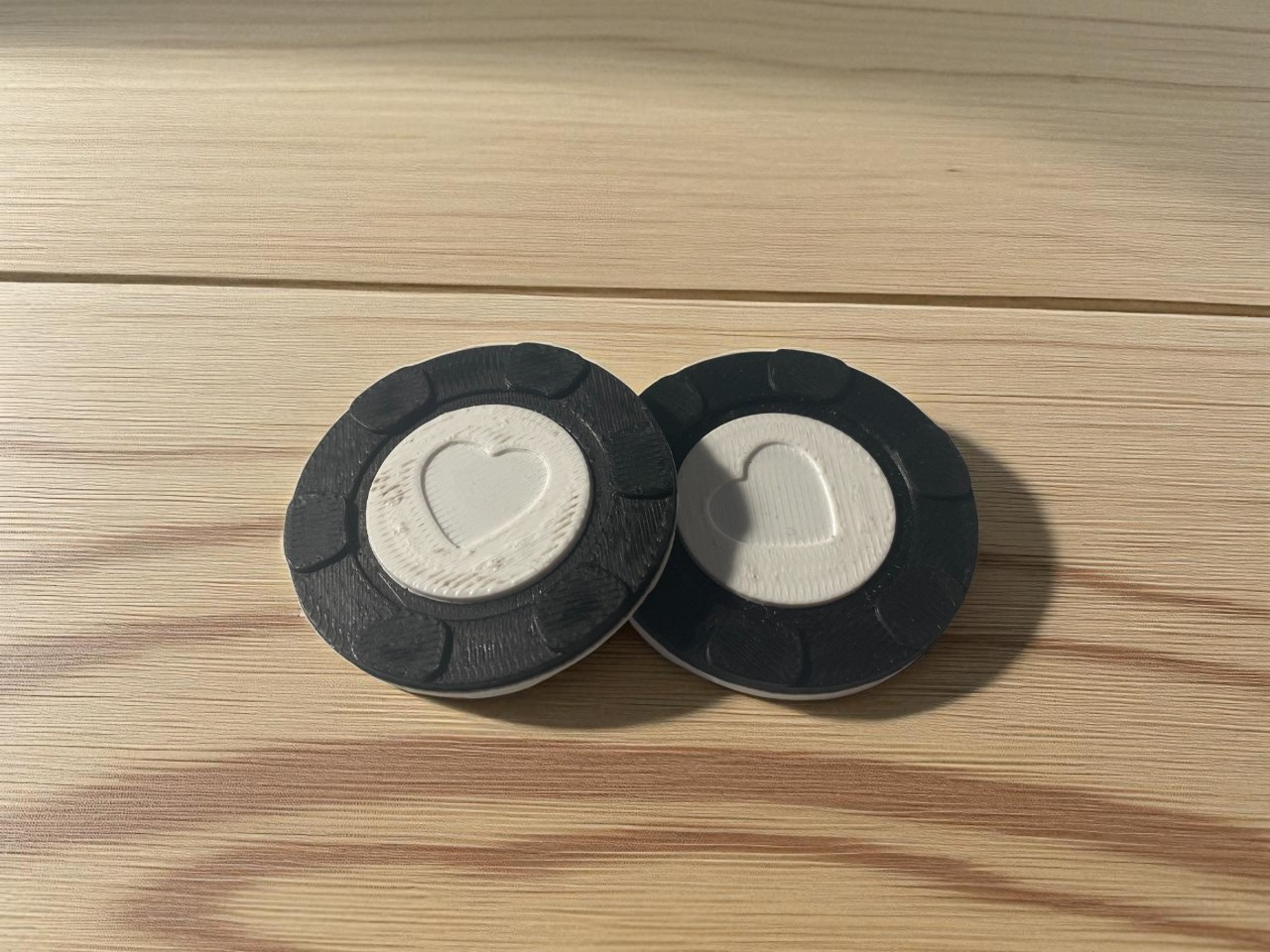 poker coin - chip. 2 - colours