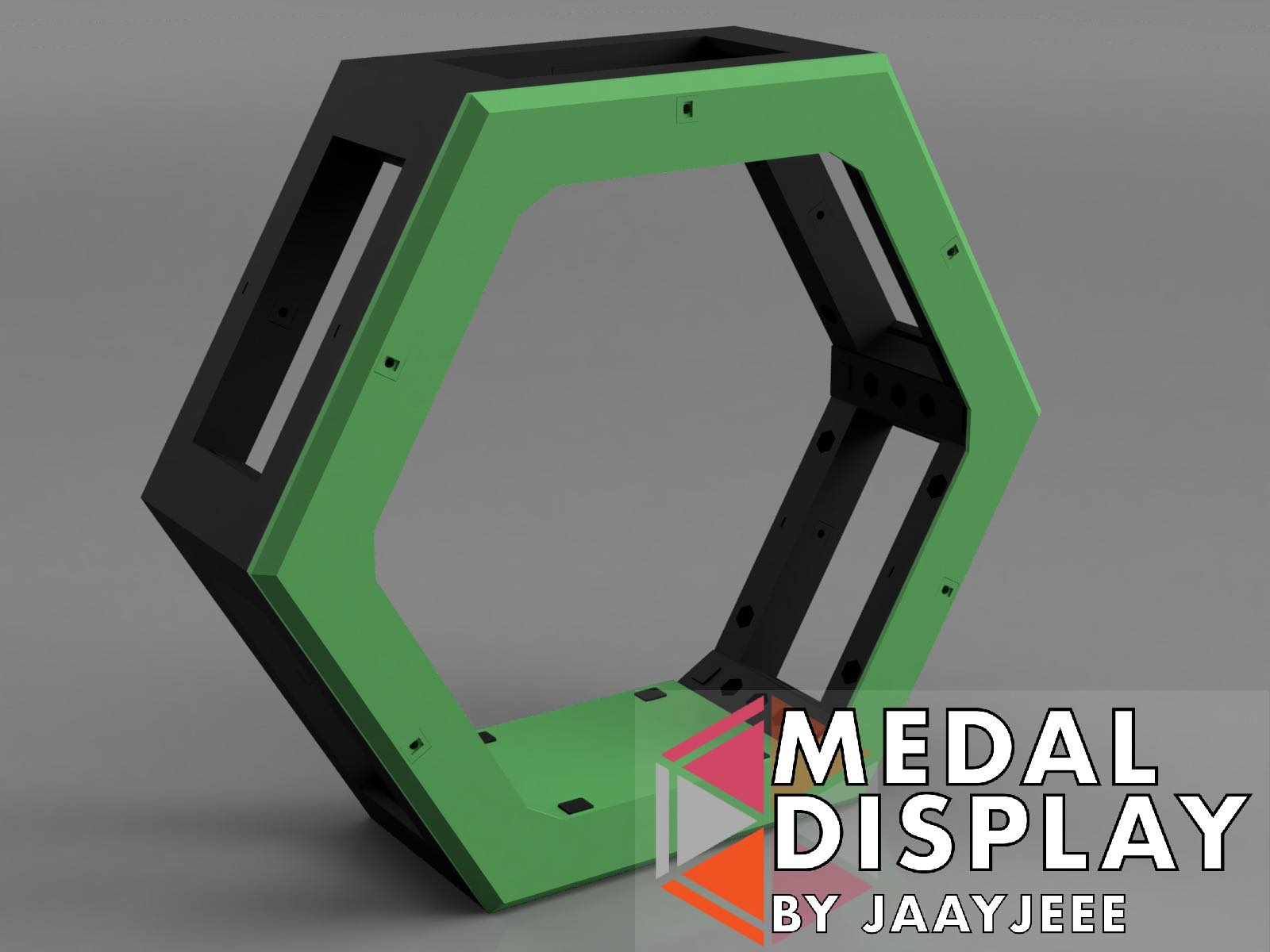 MedalDisplay Hex - The Modular 3D Printable Display Case