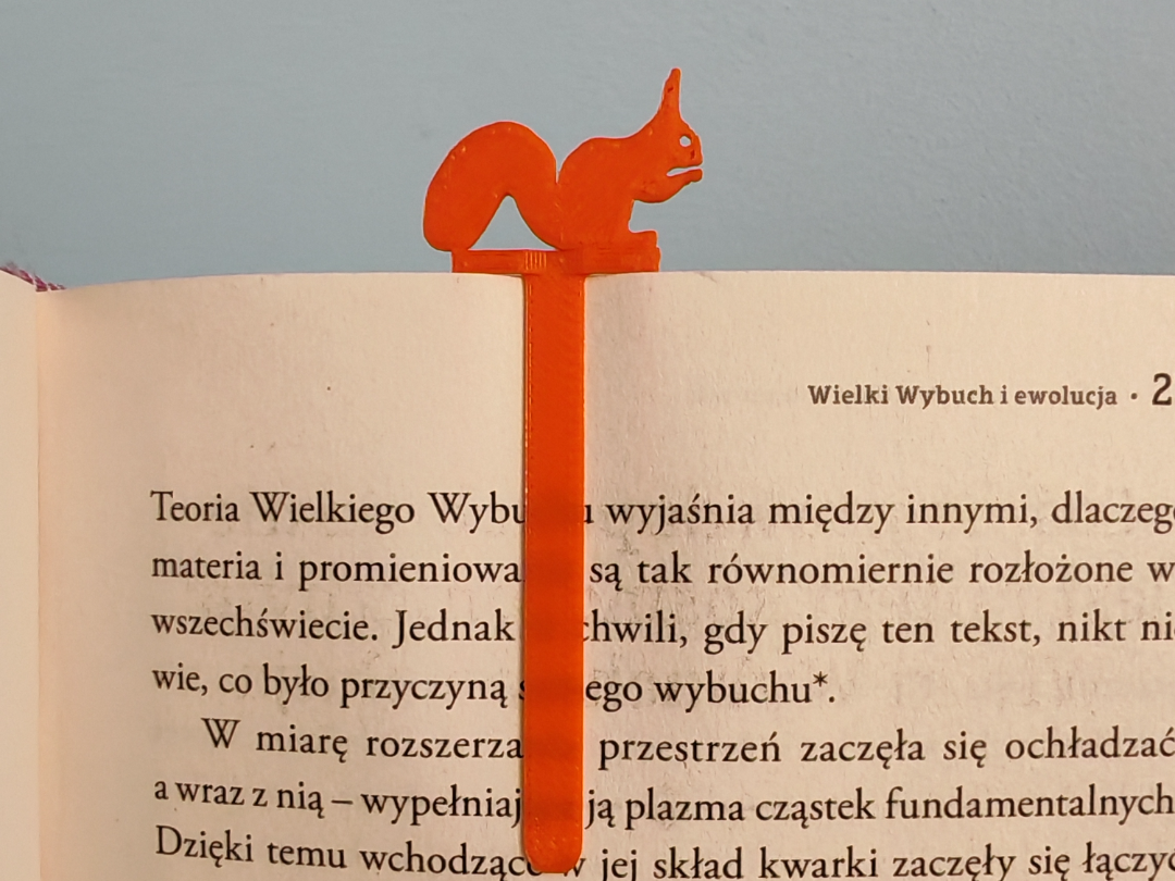 Squirrel bookmark