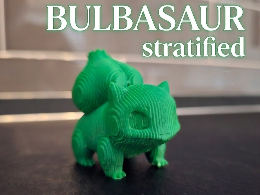 Layered Pokemon Bulbasaur – Stratificato 3D Print