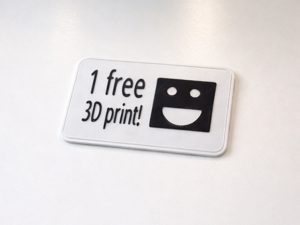 3D print coupon
