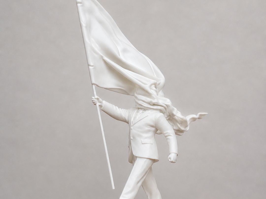 El Hombre con la bandera - Inspirada de Banksy