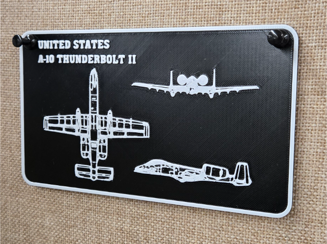 A-10 Design Plaque