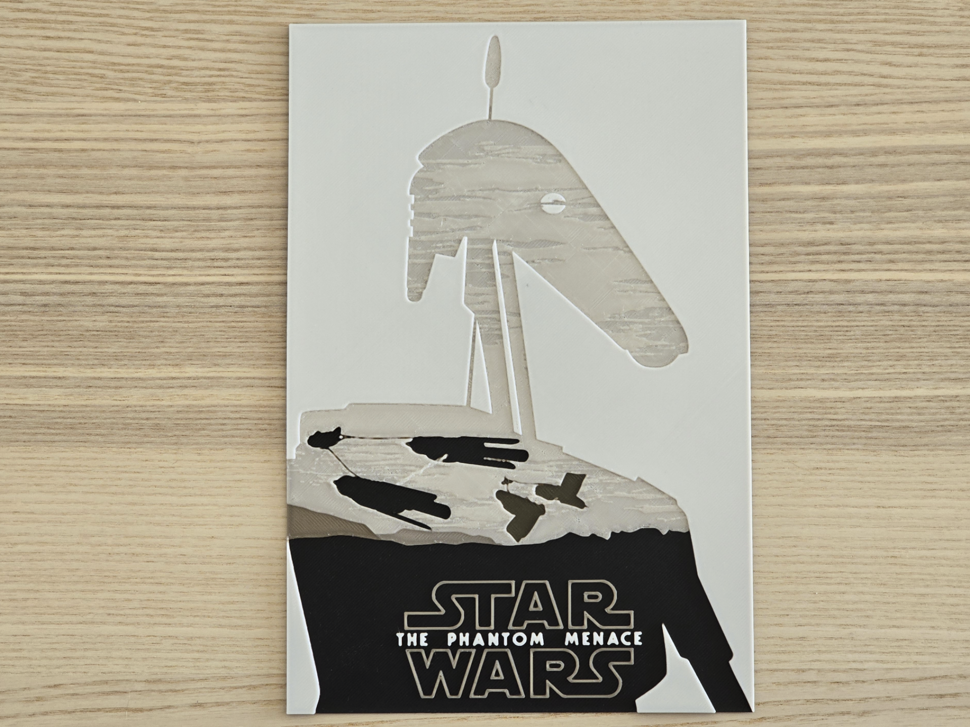 Star Wars The Phantom Menace - HueForge Poster