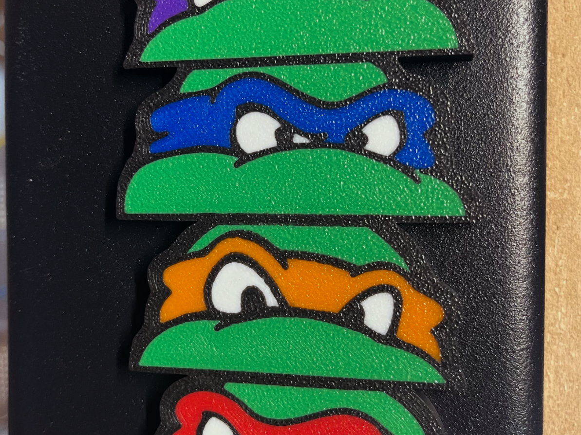 Ninja turtles stacked magnet
