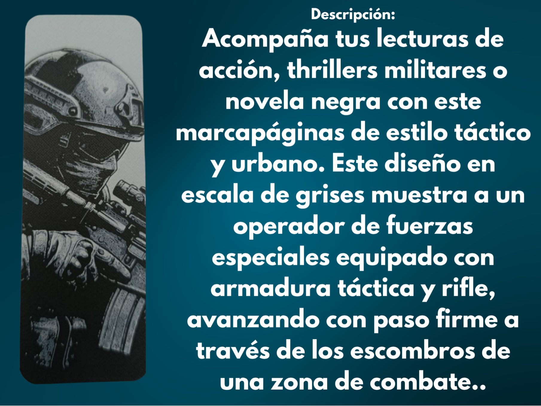 Marcapáginas Táctico: Tirador de Élite