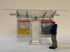Swiss Rhätische Bahn Station Info Kiosk