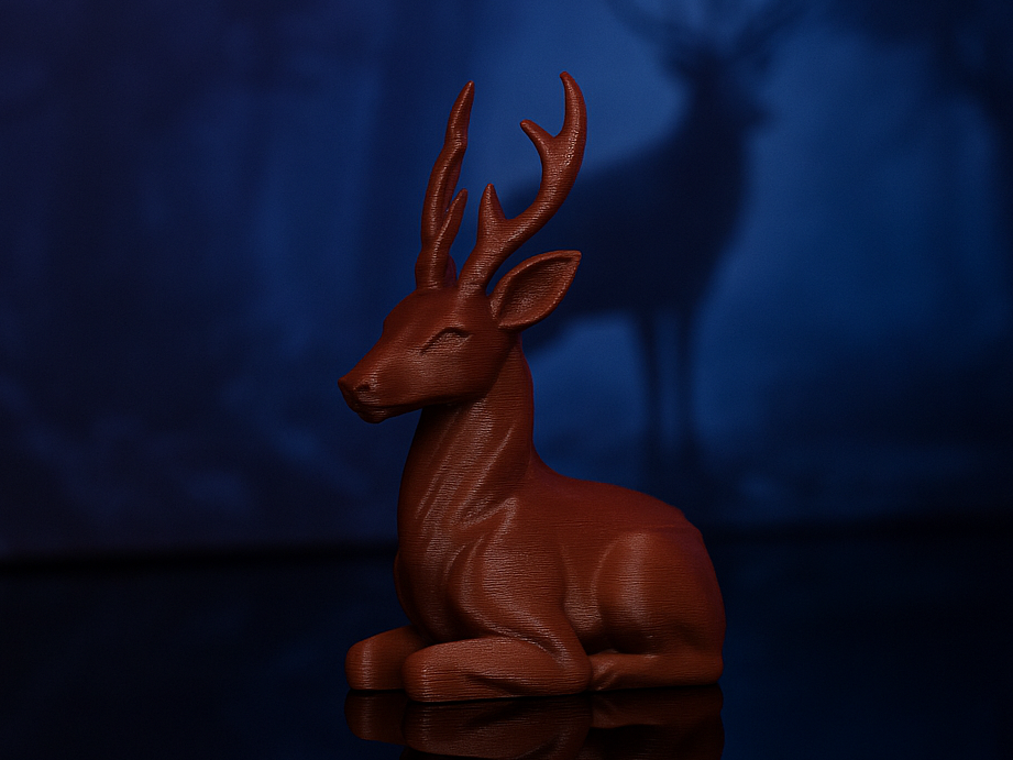 Mystic Laying Deer Deco