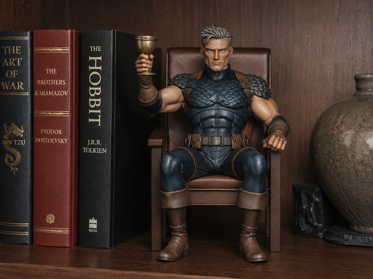 Sitting Captain America