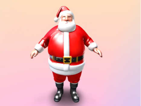 Printable 3D model Santa Claus