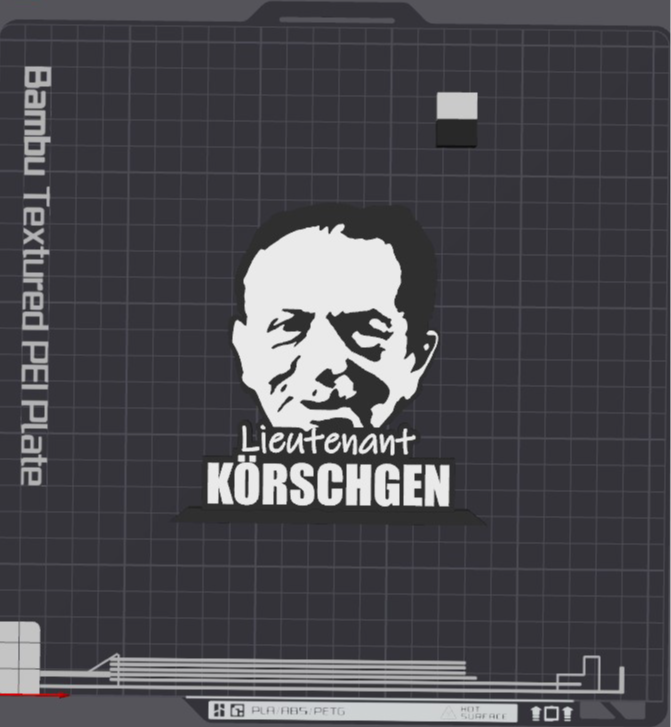 Lieutenant Körschgen Table Stand