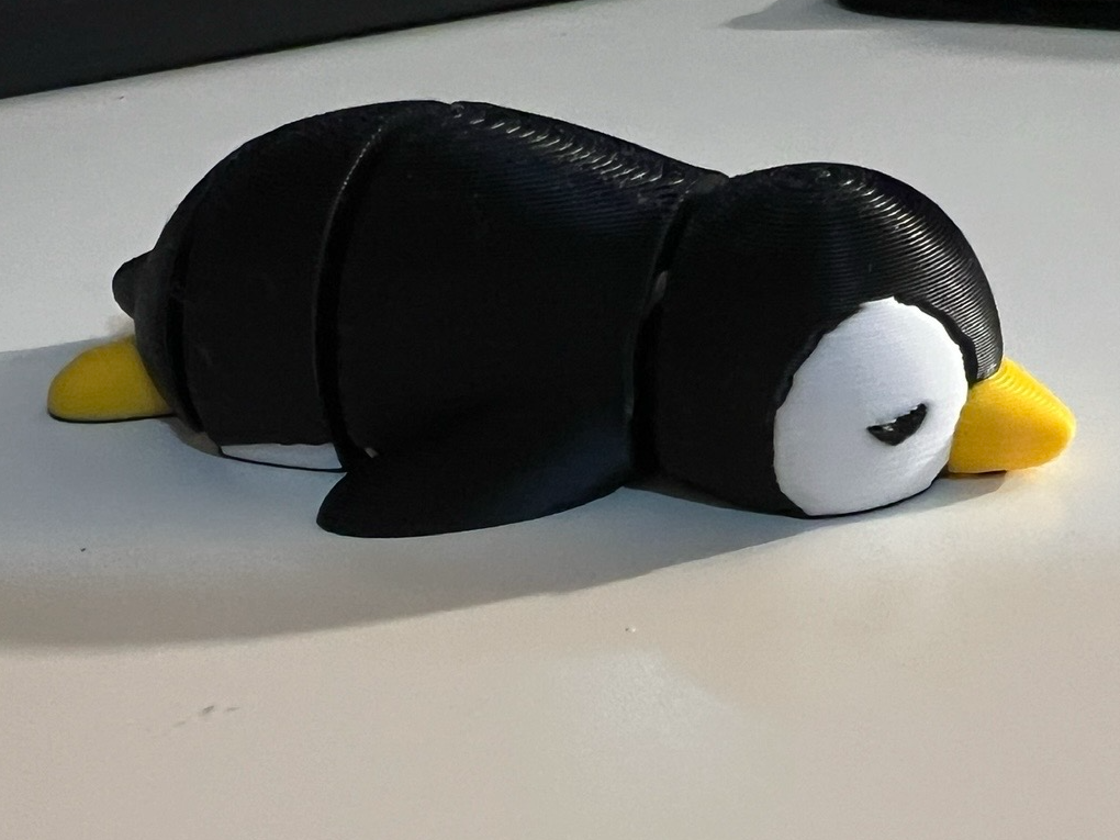 Articulated Penguin Keychain