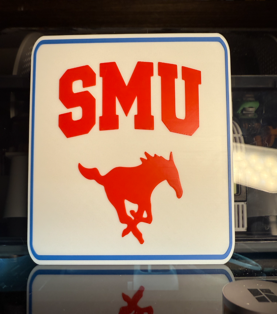 SMU Mustangs sign for wall/fridge/door