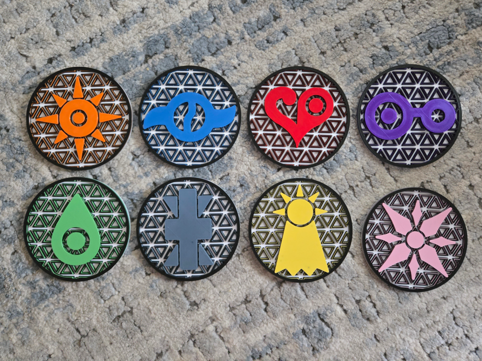 Digimon Crests - Mini Mosaics