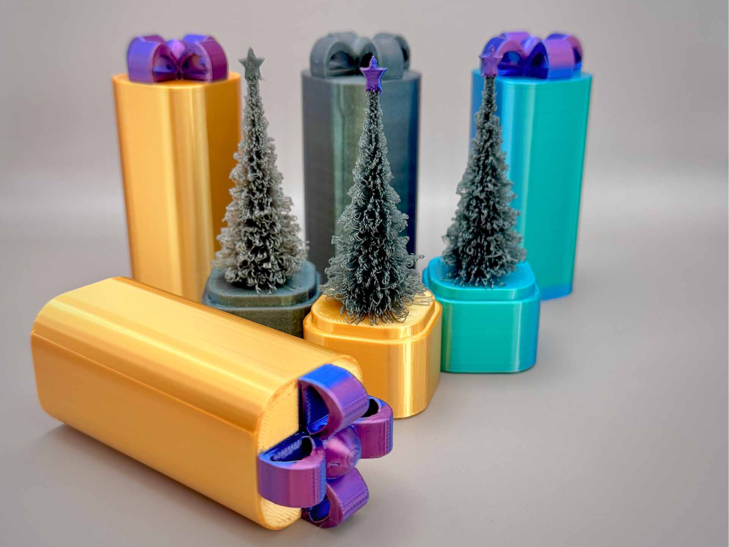 Gift Box Christmas Trees