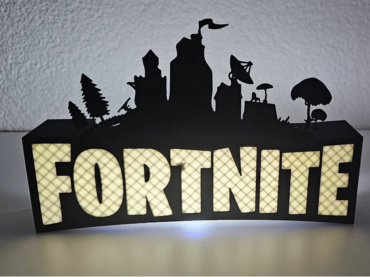 Industrielook Fortnite Nachttischlampe