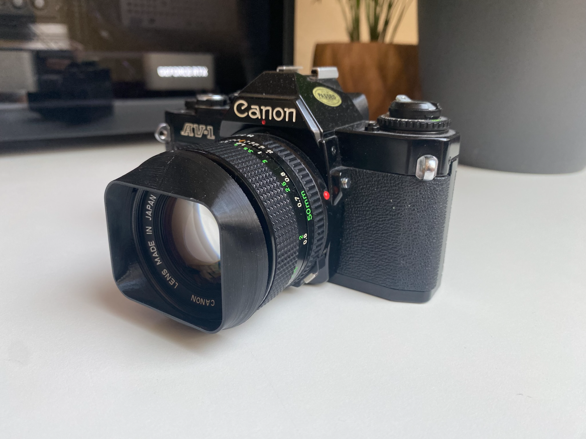 Canon FD 50mm lens hood V2