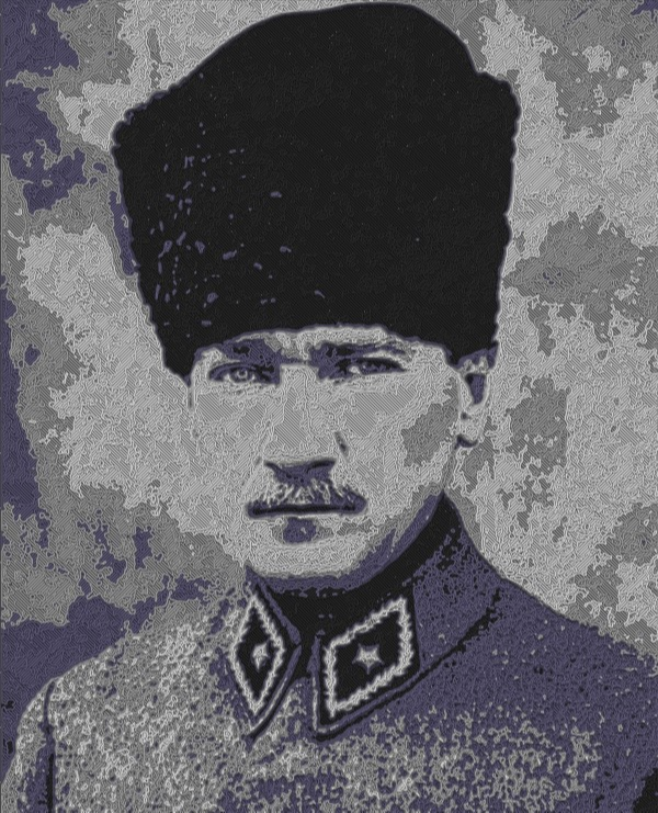 Ataturk Portrait (HueForge)