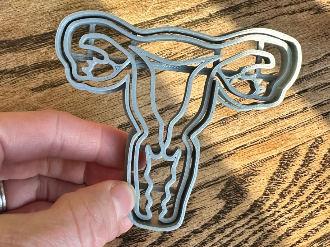 Uterus cookie cutter