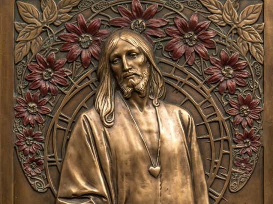 La Passion - Art Nouveau Jesus Relief work
