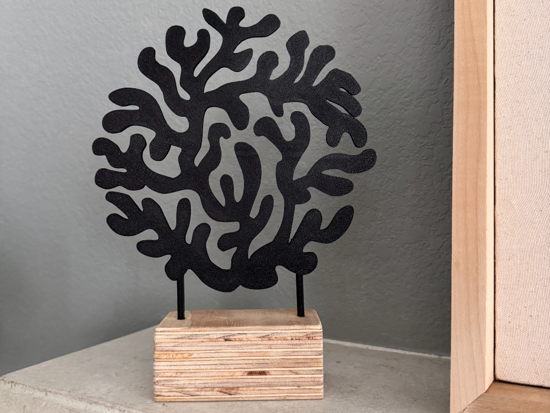 Coral Bloom: Modern Nature-Inspired Sculpture