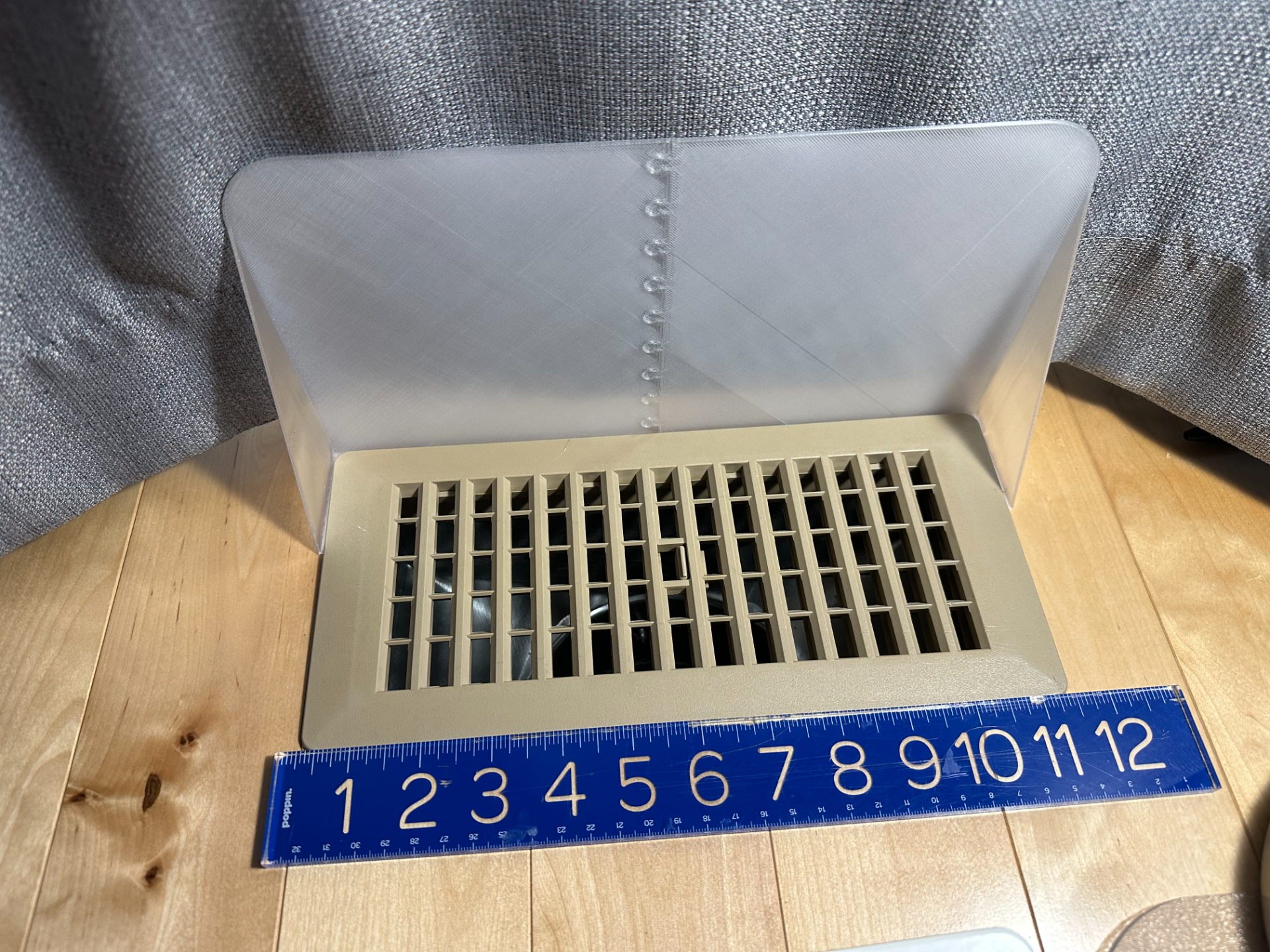 Adjustable HVAC Register Curtains Shield Deflector
