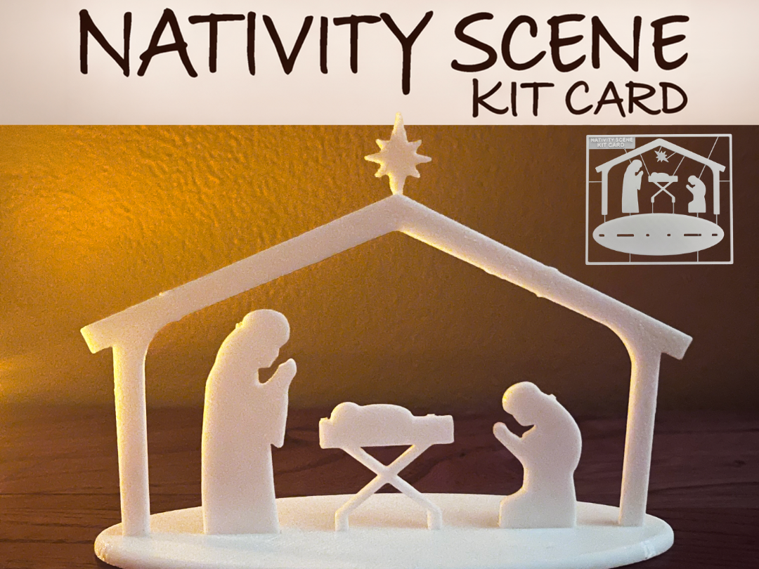 Christmas Nativity Scene Kit Card