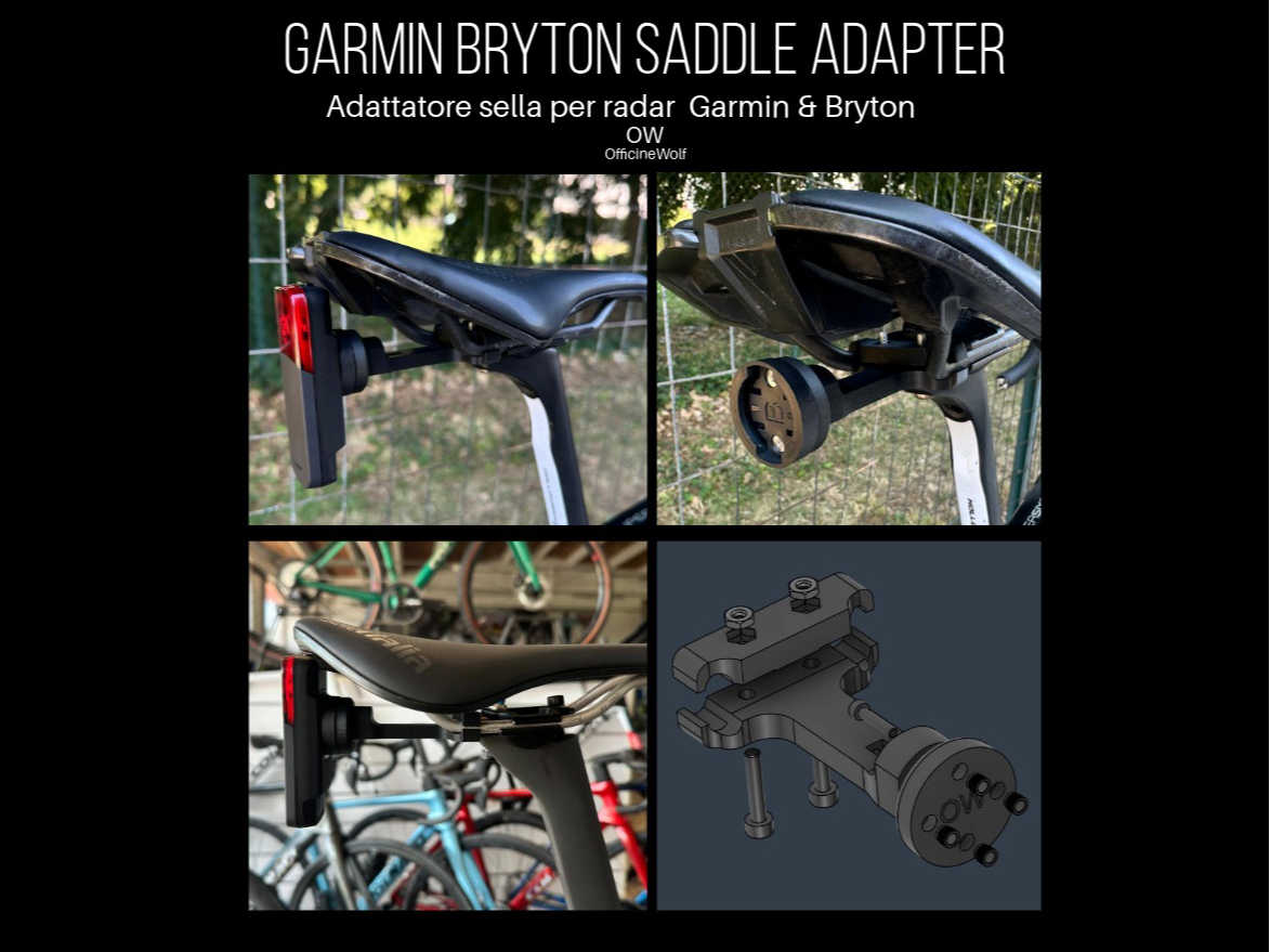 Garmin Varia Bryton Gardia saddle adapter