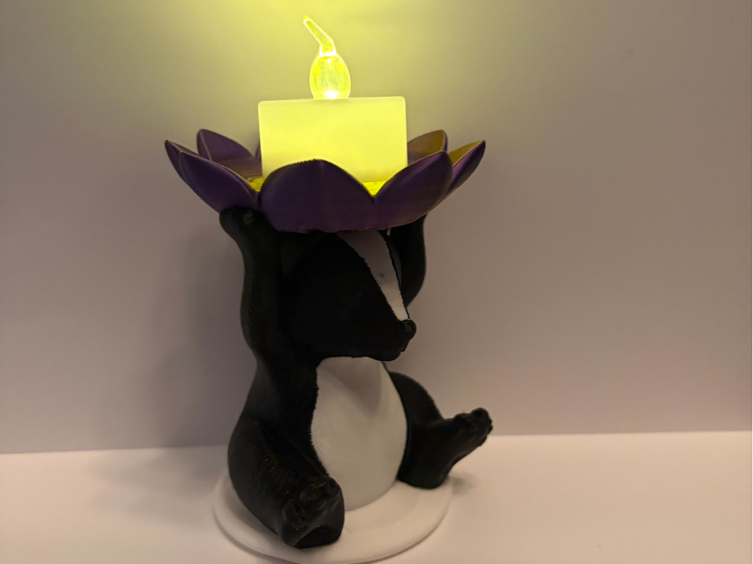 Skunk with Flower