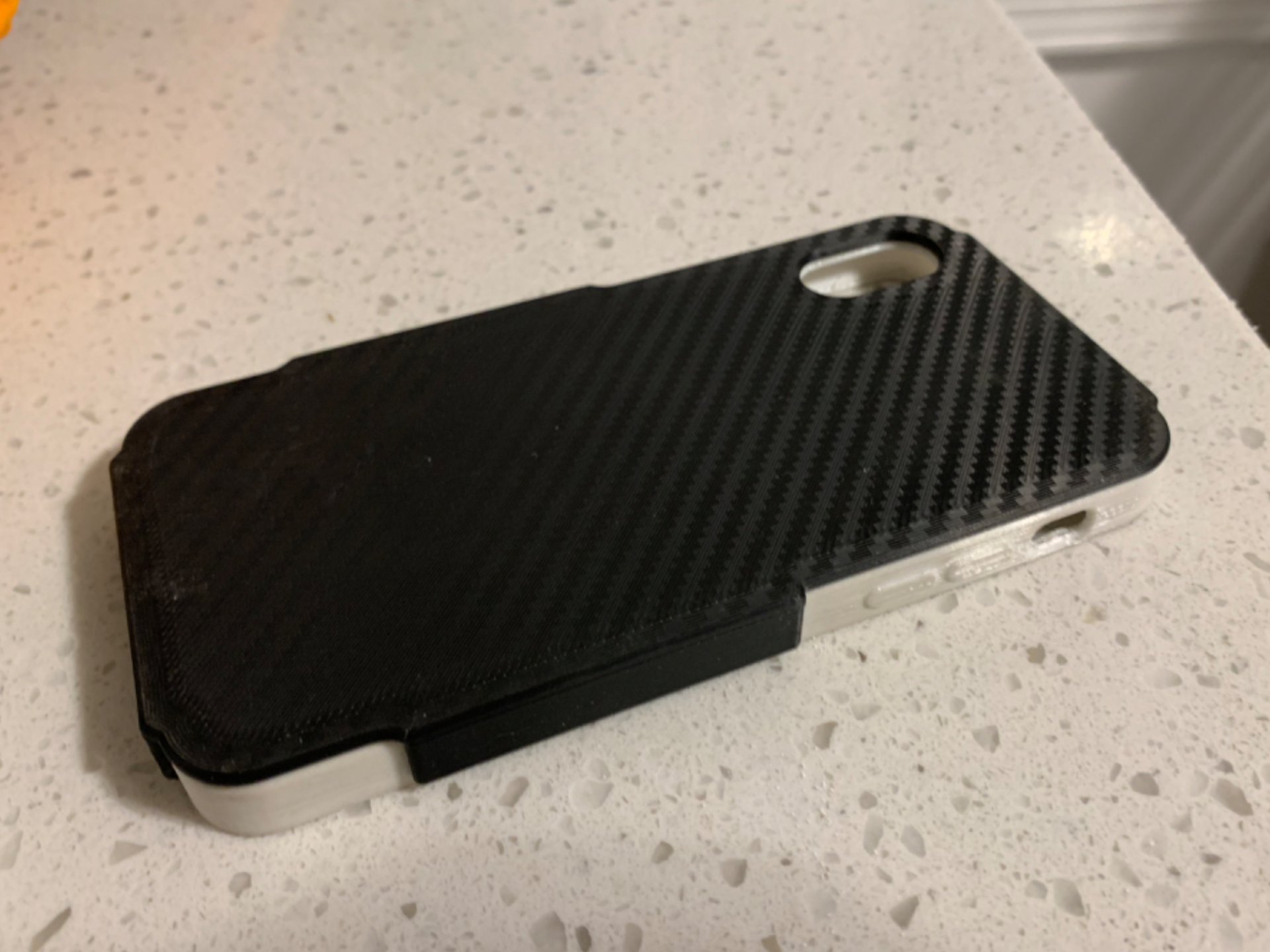 iPhone x and xs flex case with hard back.
