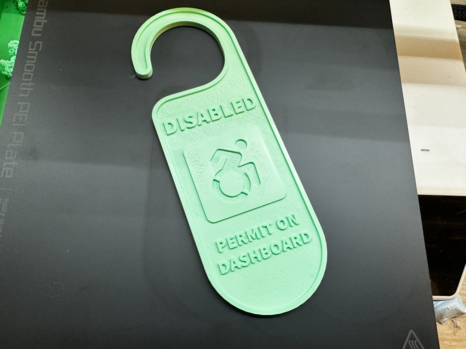 Disabled Driver Tag Rear View Mirror hanger