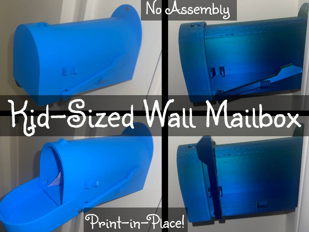 Kids Mailbox, Practice Writing! Print-in-Place :)