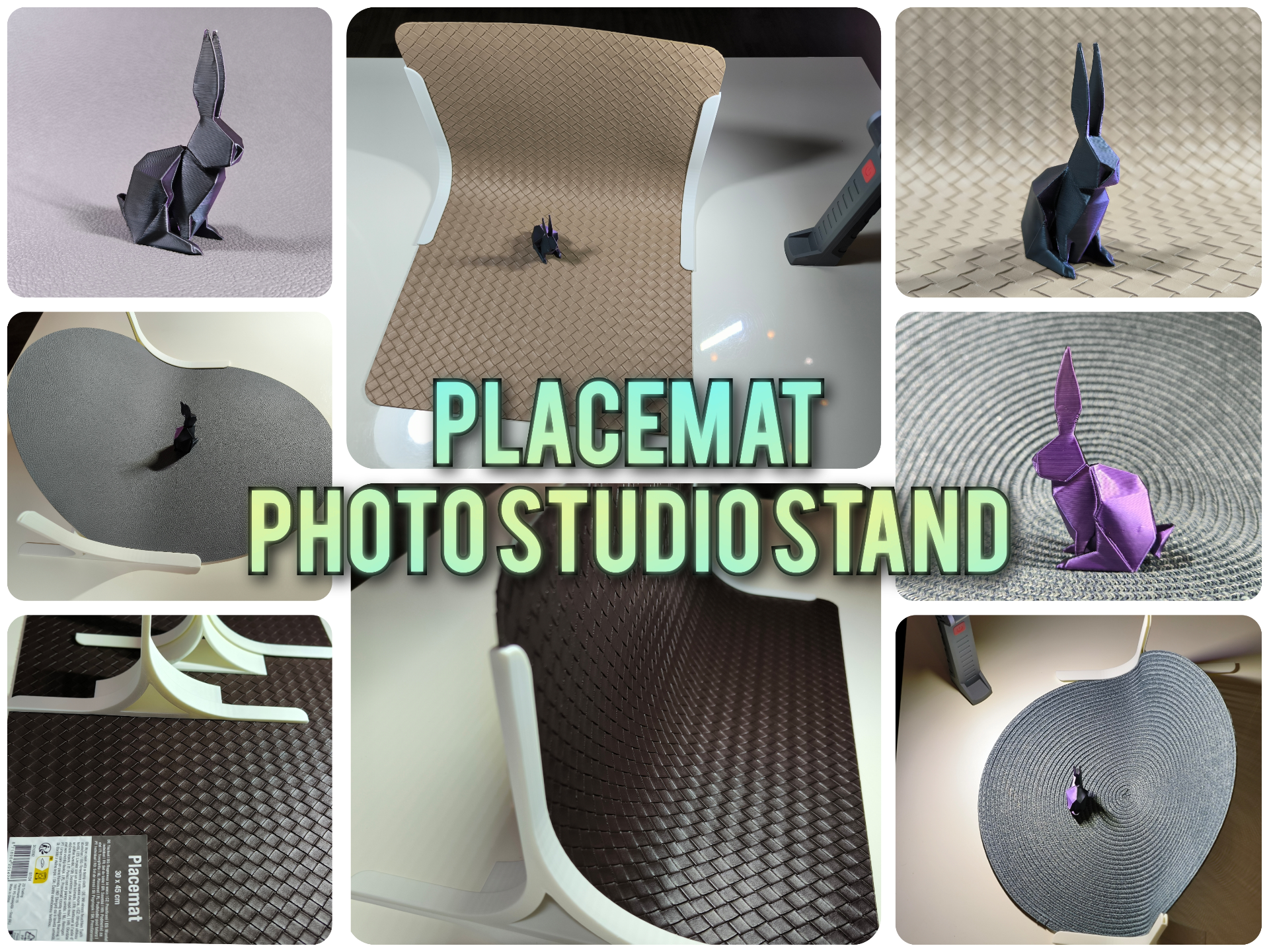 Placemat Photo Studio Stand