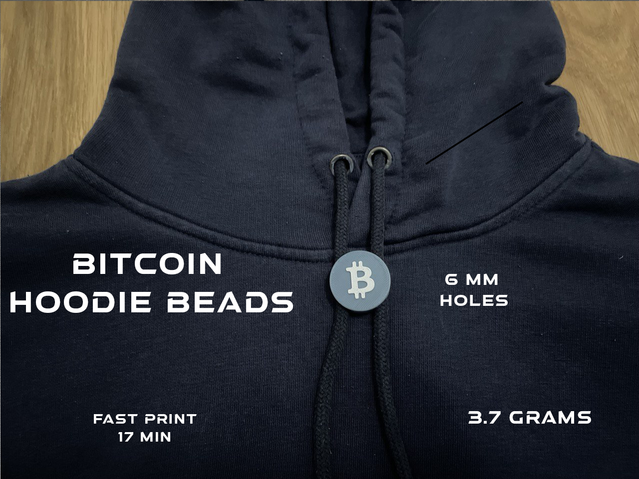 BITCOIN Hoodie Beads