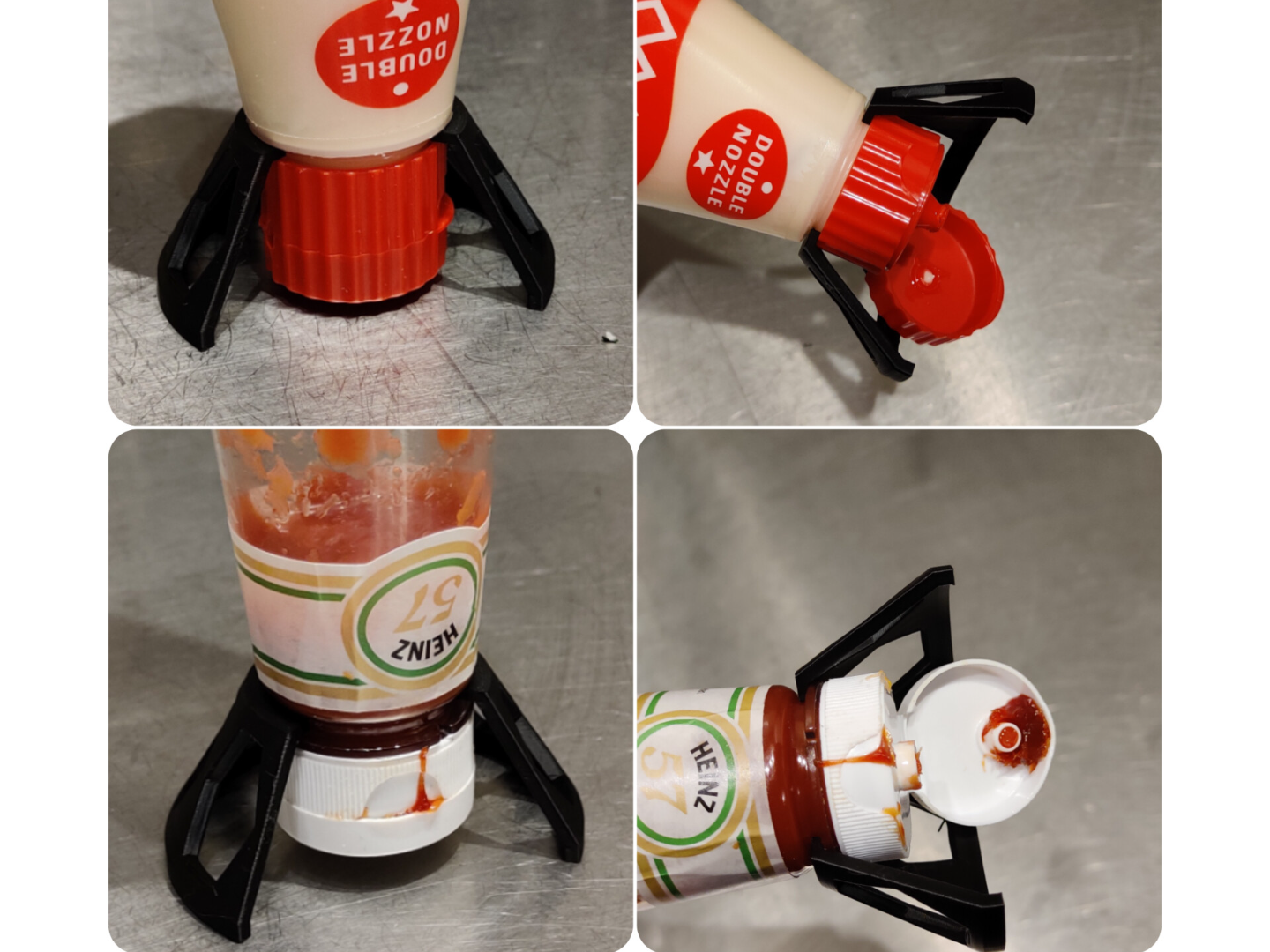 Mayo and Ketchup stand/support Ø29 mm