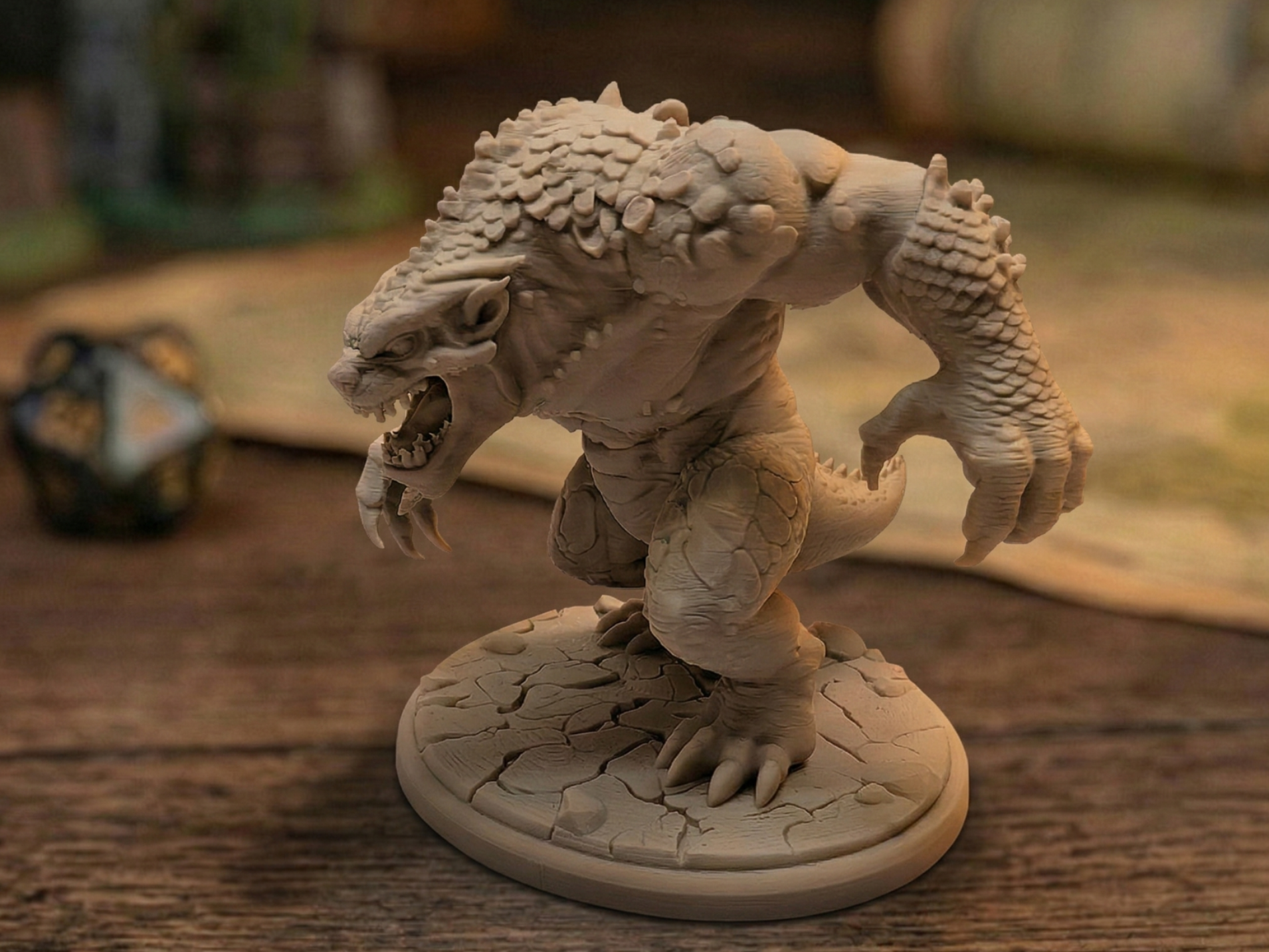 Gray Render - Feral Juggernaut (60mm Base)