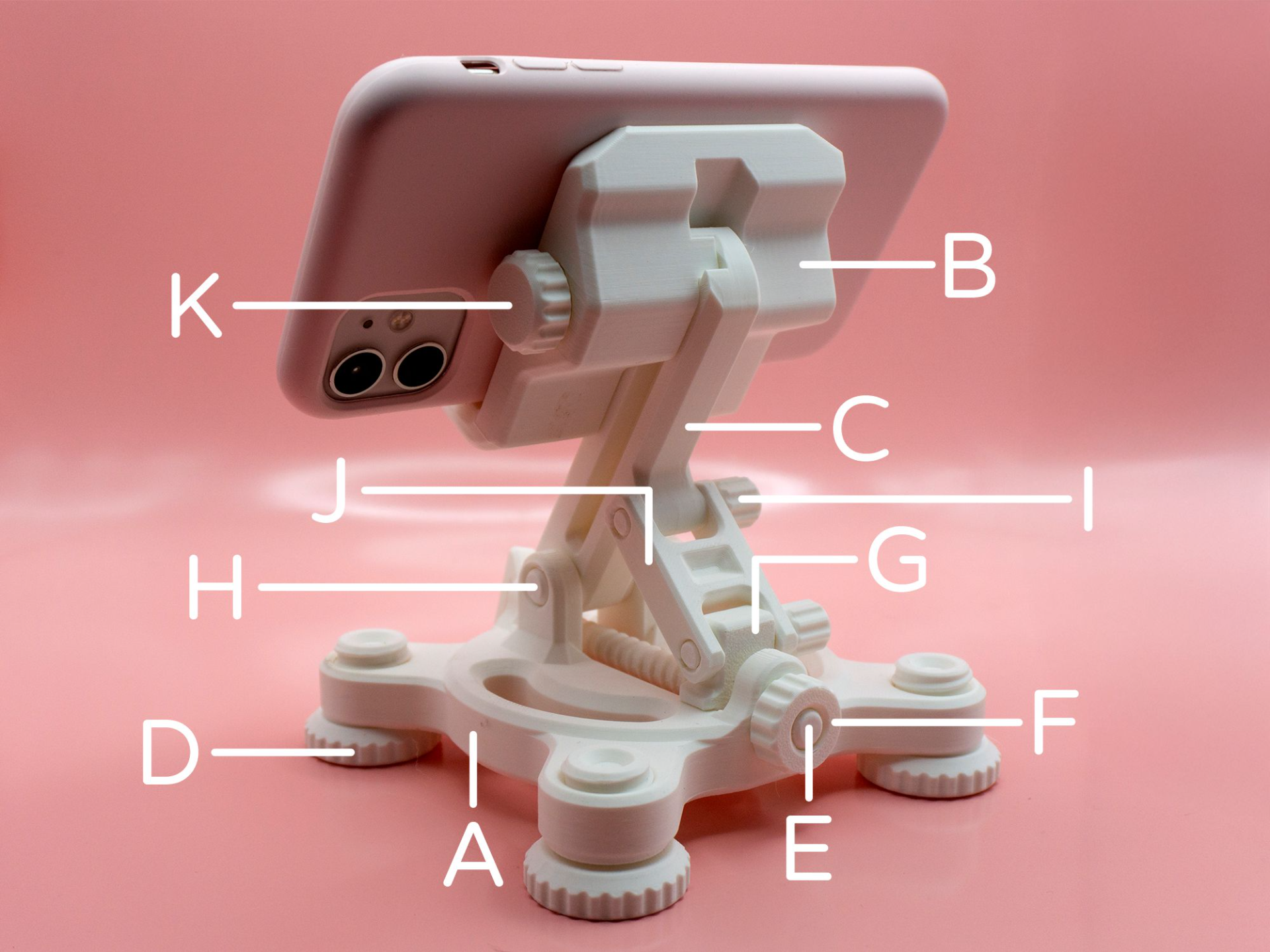 Mech Adjustable Phone Stand by Pork3D.com