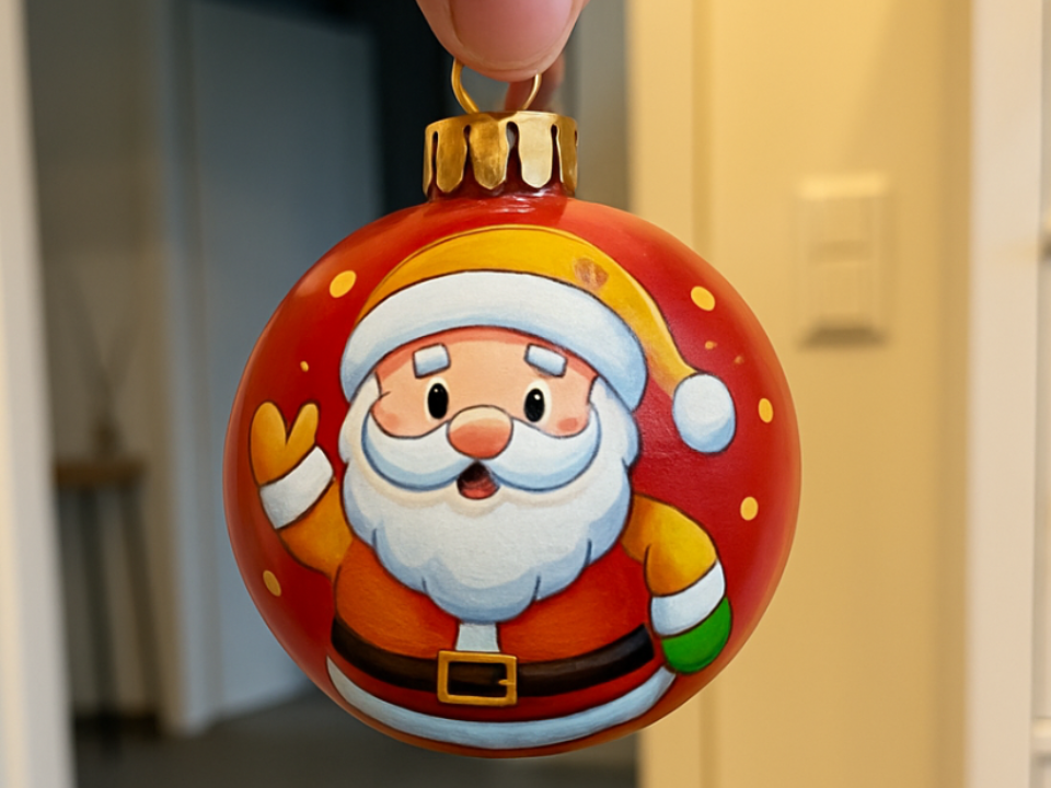 Santa Christmas Bauble / Weihnachtsbaumkugel Santa