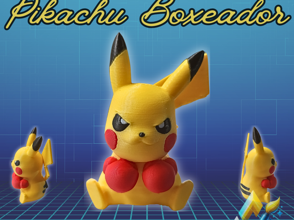 Pikachu Boxeador Multicolor – Figura Pokémon AMS
