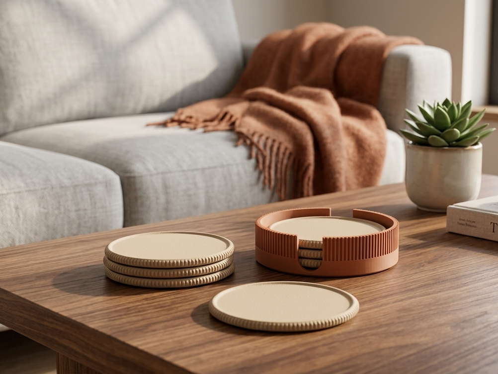 Coaster-Ribbed