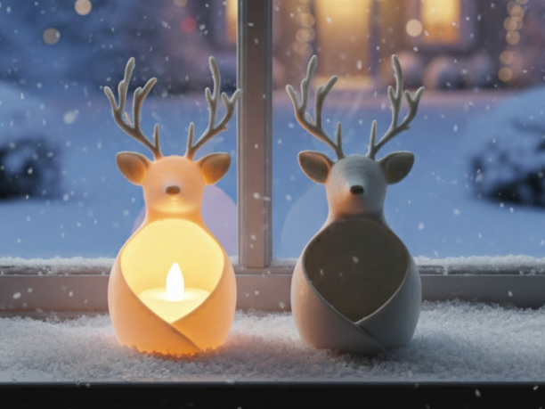 Deer Head Tealight Votive