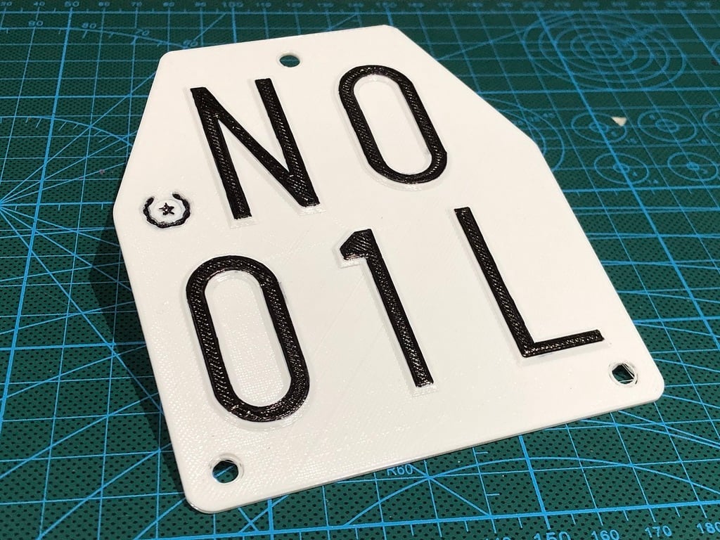 Targa Ciclomotore No Oil - Motor Plate