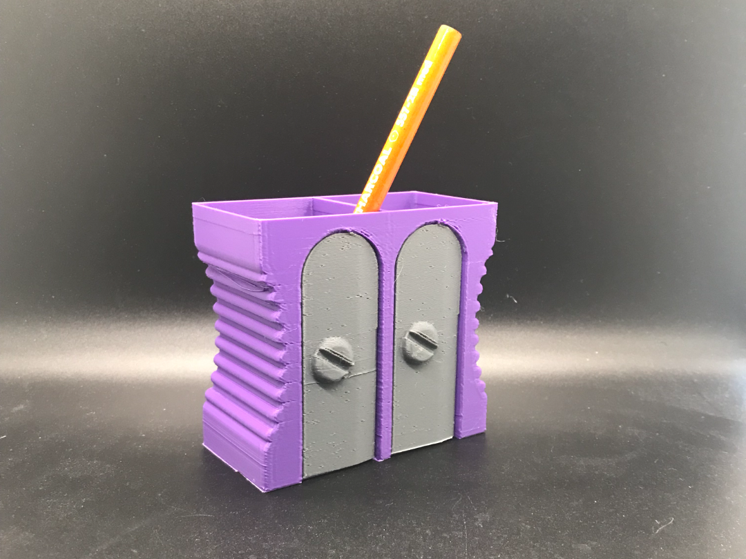 Pencil Sharpener Holder Double