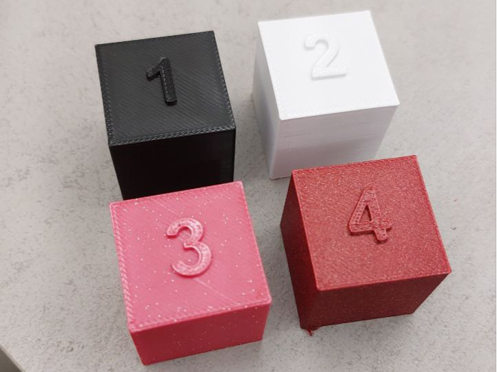 Multimaterial Test Cubes