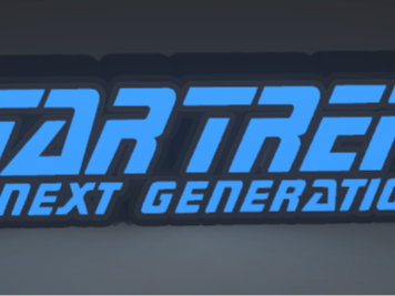 Star Trek TNG Logo Light Box