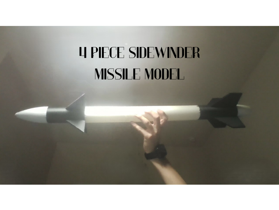 4 Piece Sidewinder Missile Model