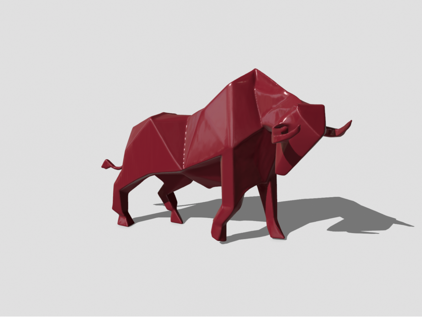 Stier Low Poly